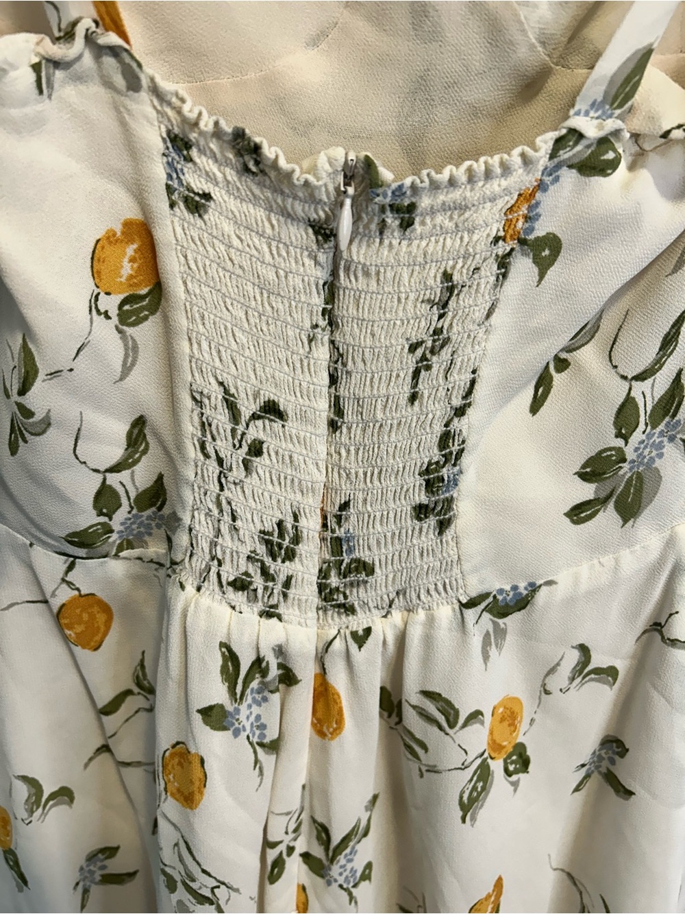 Reformation Christine Citron Mini Dress with Lemon Print - Picture 12 of 13